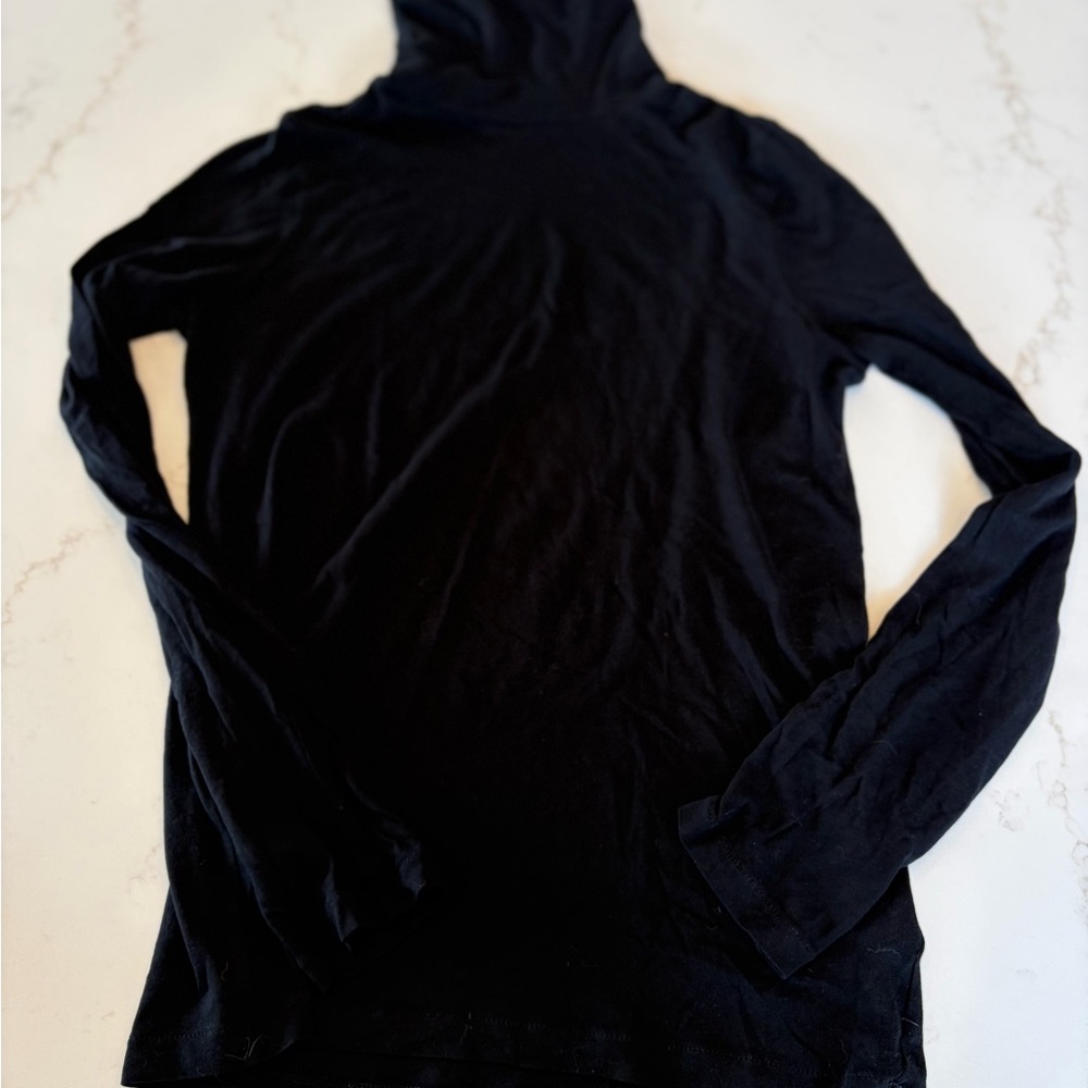 J. Crew Black Long-Sleeve Turtleneck Tee
